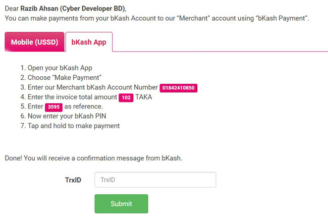 bKash-App-Payment