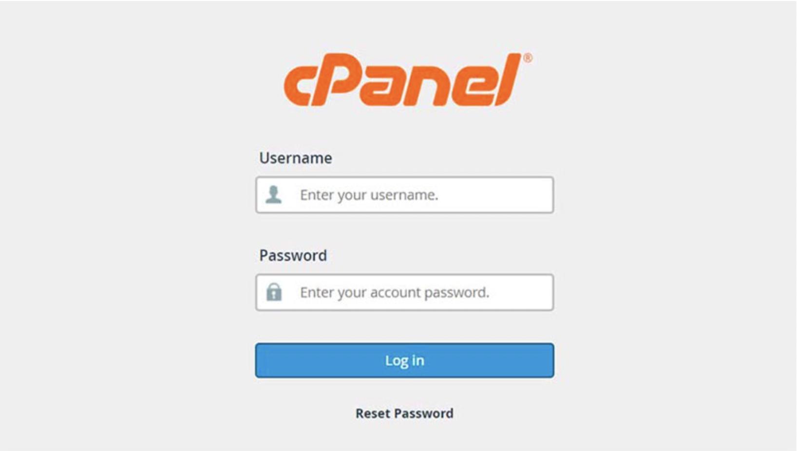cPanel-এ লগইন