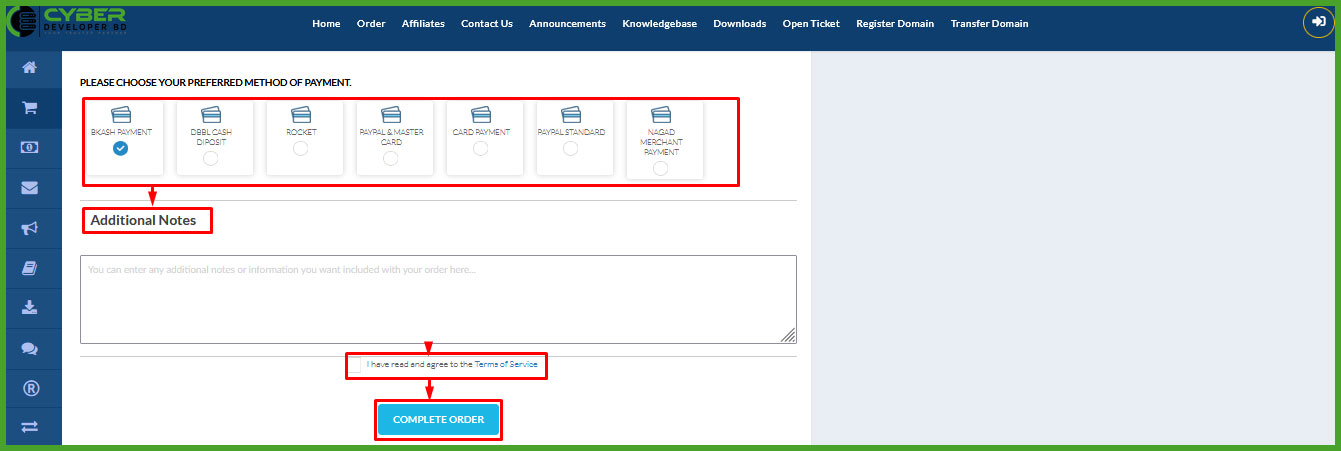 Add Your Payment Method And Confirm The Order Process.