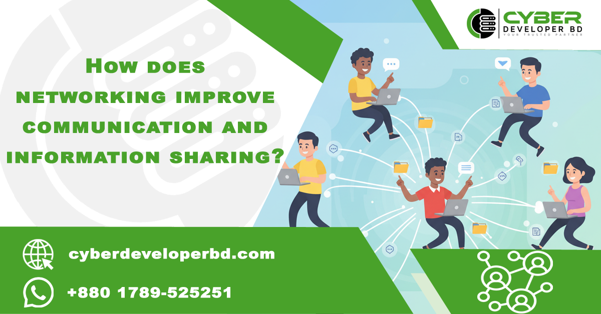 How does networking improve communication and information sharing?